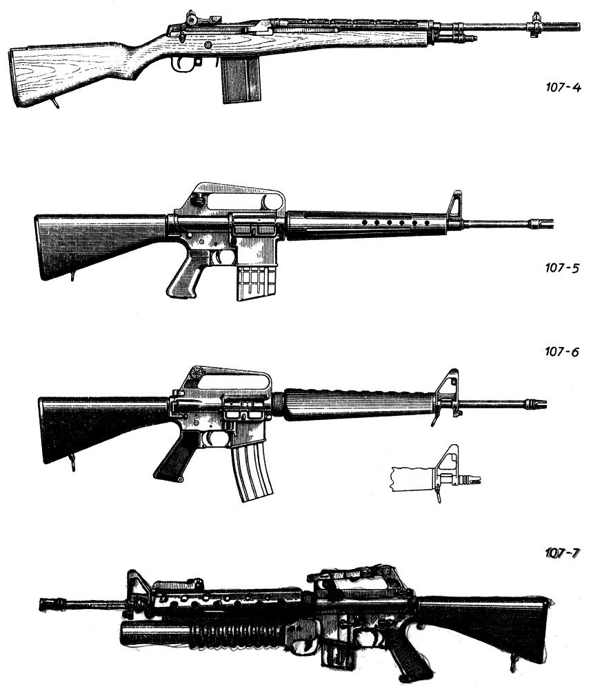 Чертеж м 1 1 Иллюстрации автоматов (штурмовых винтовок) 1988 Жук А.Б. - Винтовки и автоматы